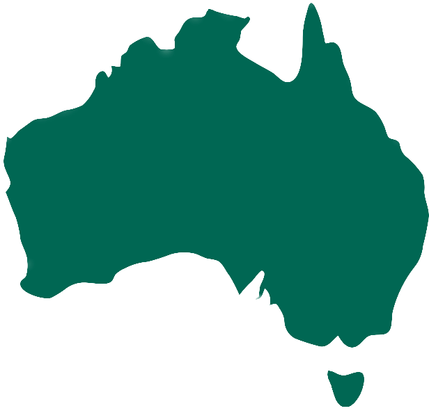 Image resembling shape of the island of Tasmania.